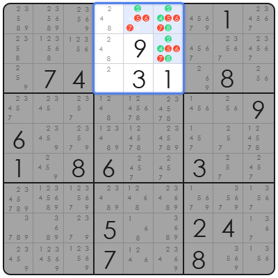 sudoku with auto candidate